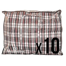 Pack of 10 XX- Large STRONG Storage Laundry Shopping Bags – XXL Moving Bags