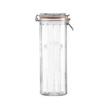 Kilner Facetted Glass Clip Top Tall Jar Capacity, 2.2 Litre