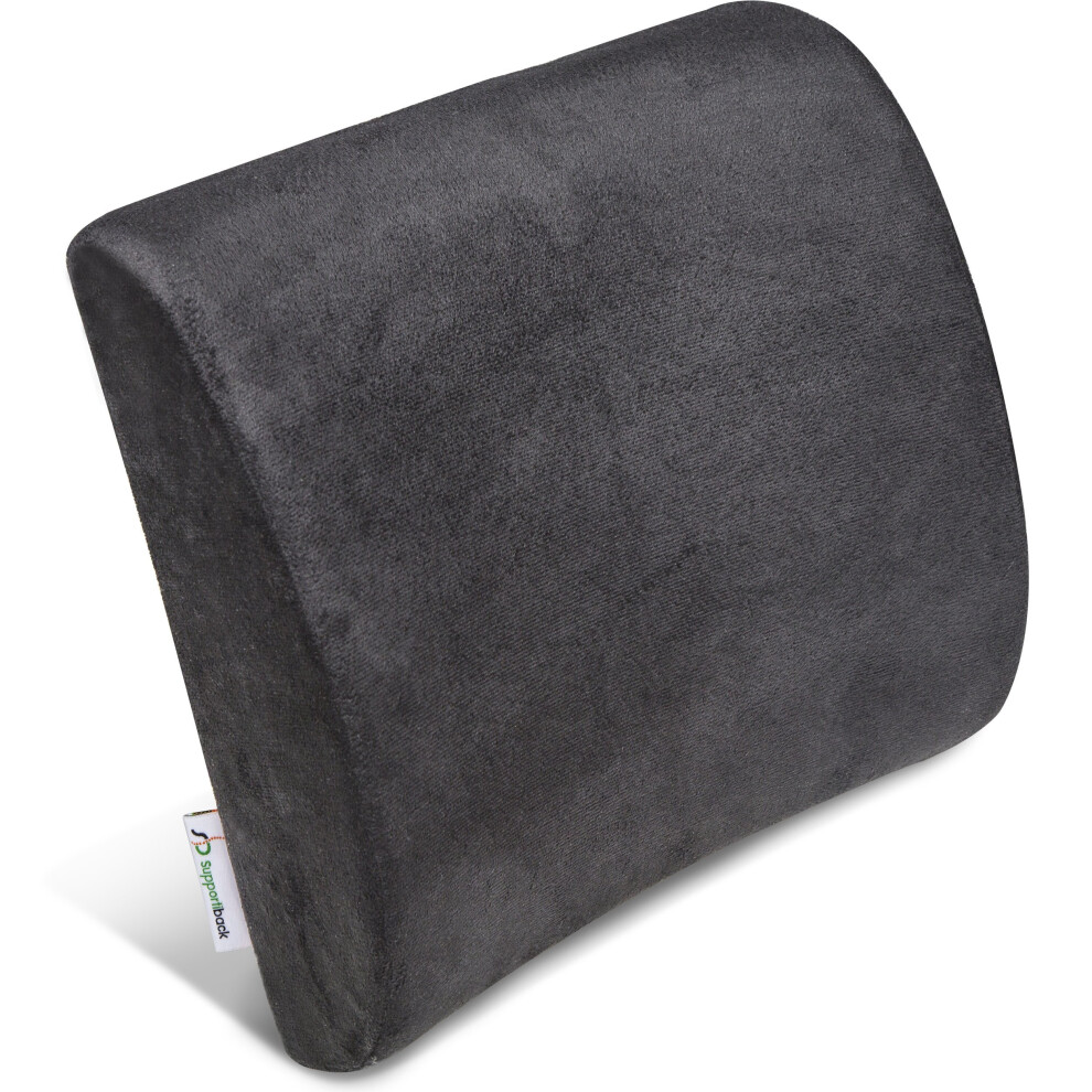 Memory foam lumbar outlet back support cushion pillow