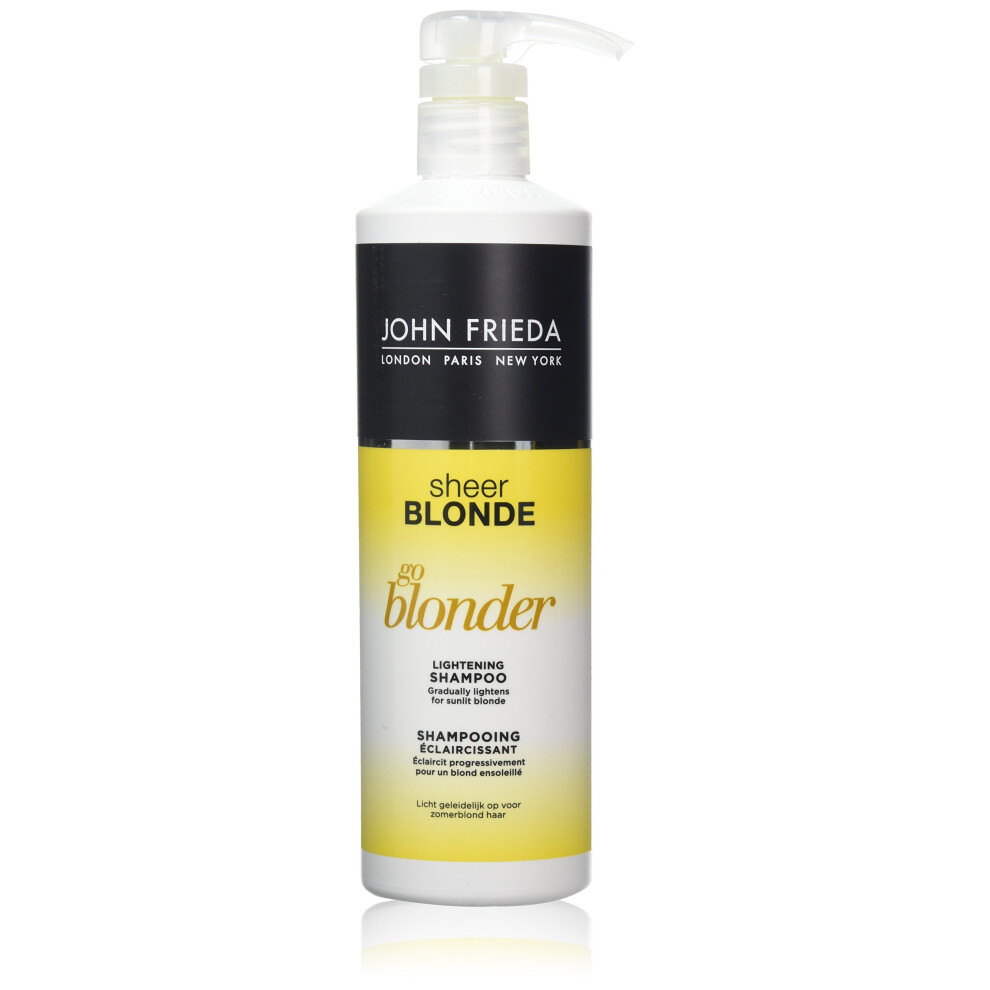 John Frieda Sheer Blonde Go Blonder Controlled Lightening Shampoo, 500 ml
