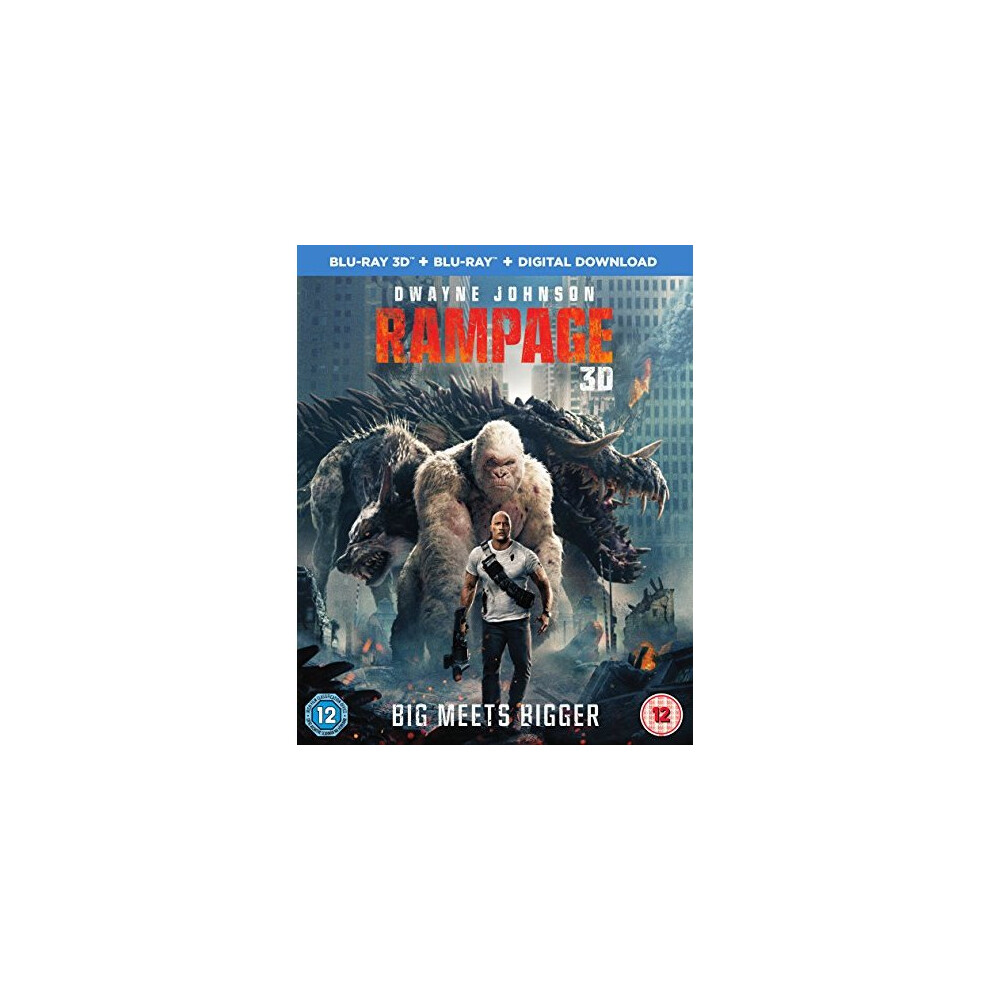 Warner Bros Rampage 3D Blu-Ray [2018]