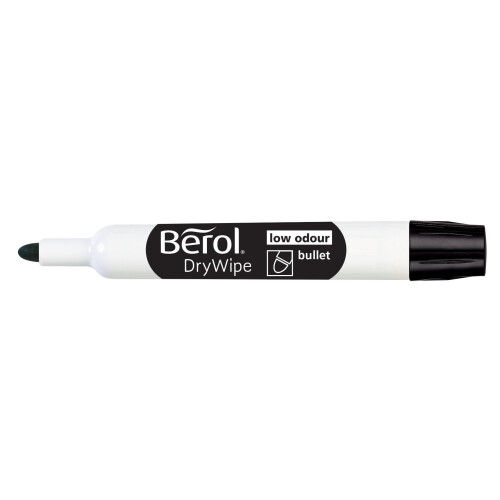 Berol Dry Wipe Bullet Tip Whiteboard Marker - Assorted Colours (Pack of 8) 1