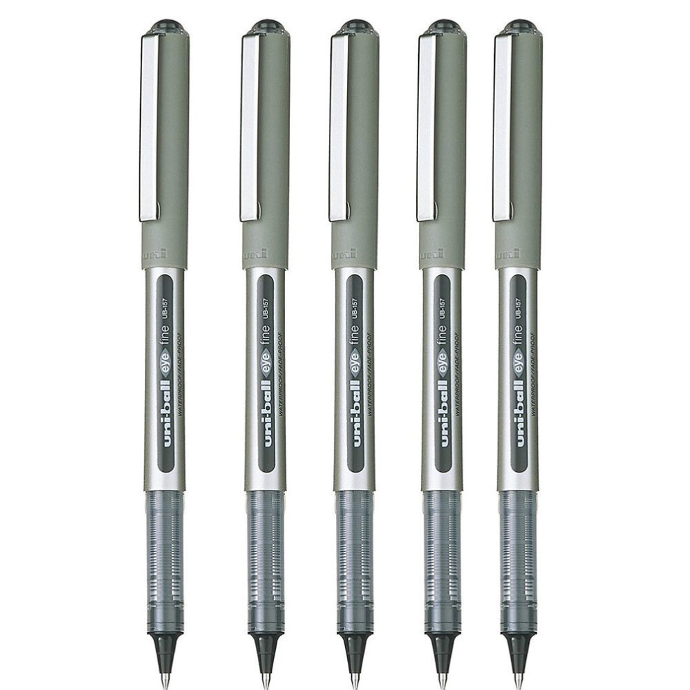 Uni-Ball Eye Fine 0.7 Mm Line Ub-157 Rollerball Pens (Black) Black