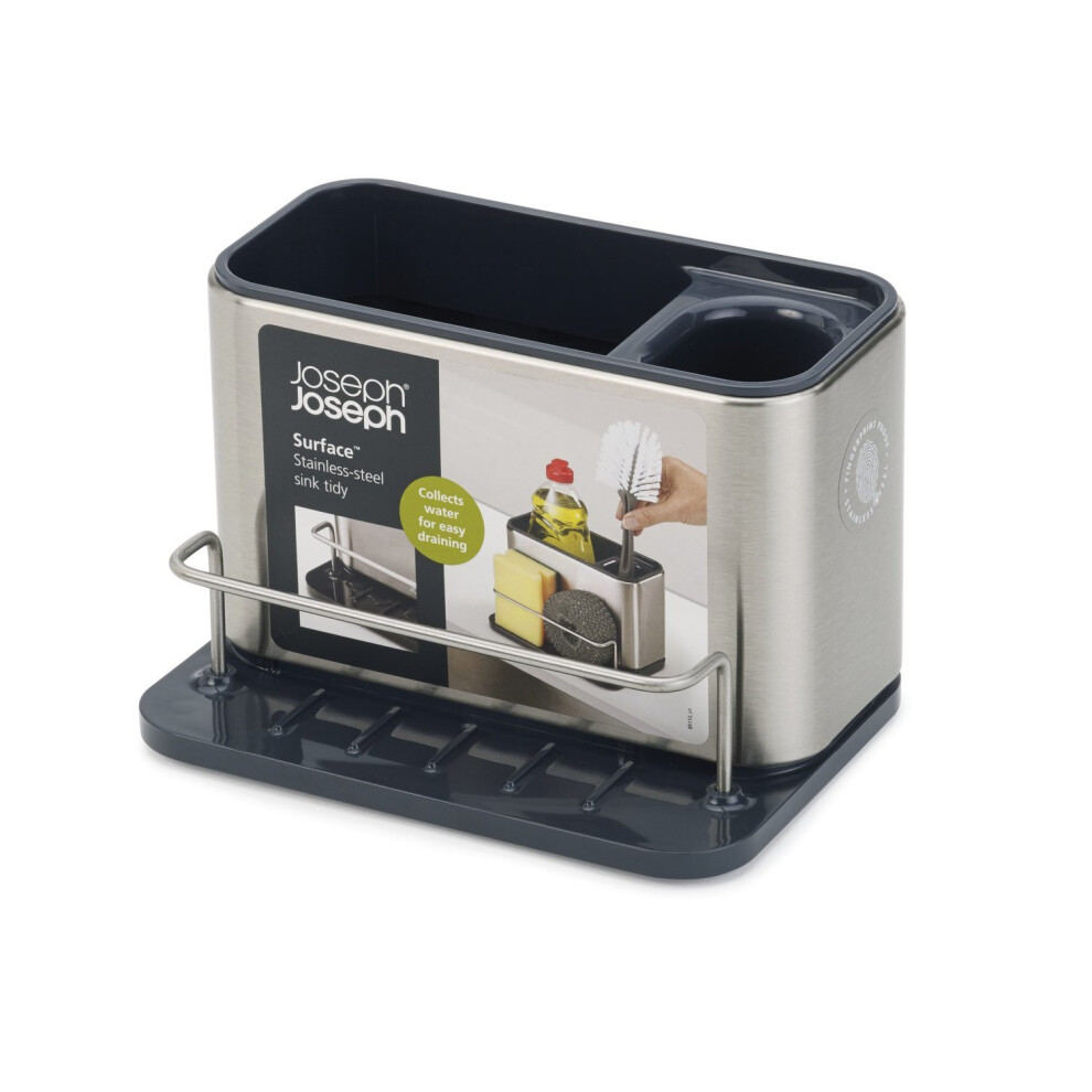Joseph Joseph Surface Stainless-Steel Caddy Sink Area Organiser - Silver