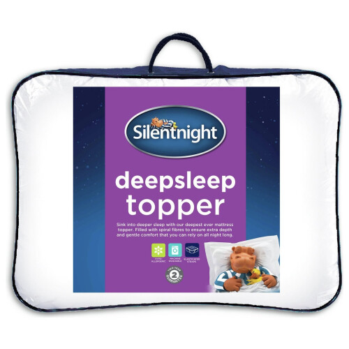 Silentnight Deep Sleep Mattress Topper, White, Double On OnBuy