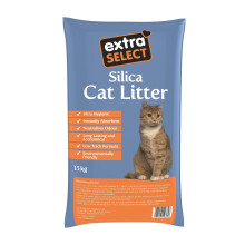 Extra Select Silica Cat Litter, 15 kg