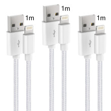 TTWISH iPhone Cable Lightning cable (3Pack 1M) (White)