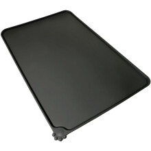Home FDA Grade Silicone Pet Feeding Mat 47x30cm Non Slip Pet Food Mat - Black
