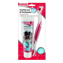 (1 Pack) Beaphar Toothbrush and Toothpaste Kit for Dogs