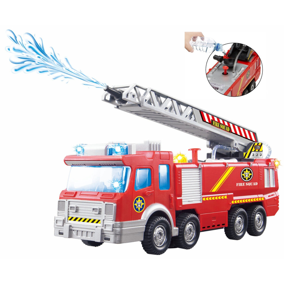 ToyZeÂ® Fire Engine with Water Pump and Extending Ladder