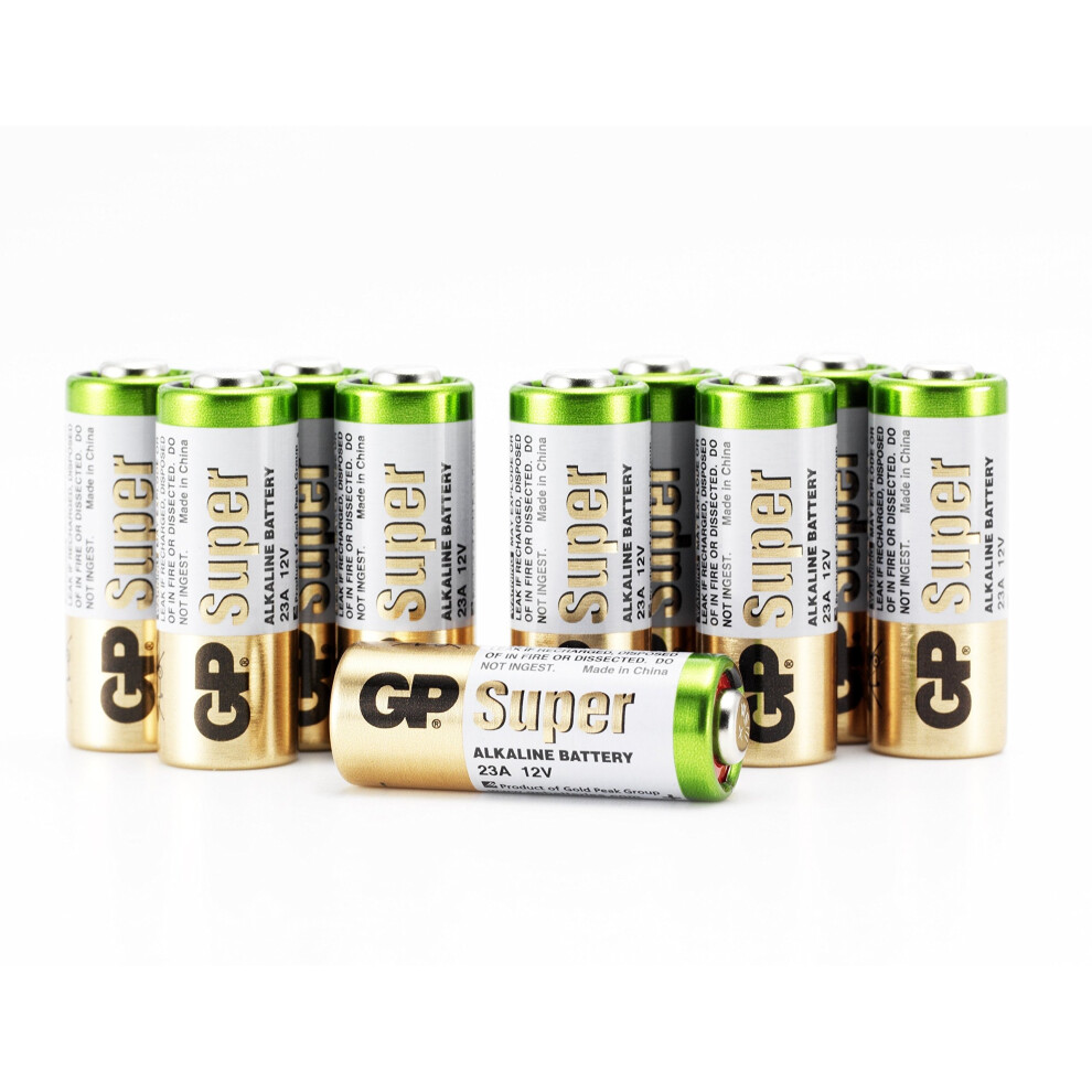GP Super 23A 12V High Voltage Alkaline Battery (Pack of 10)