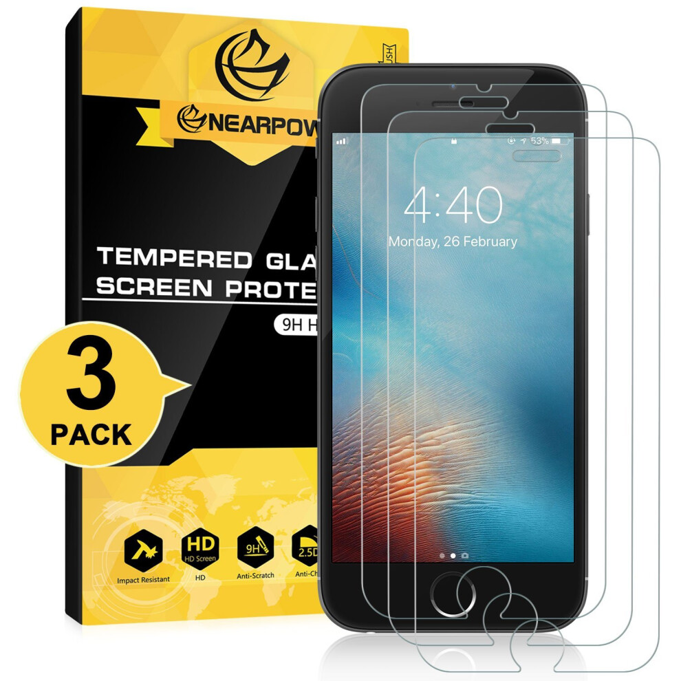 [3 Pack] Iphone 6S / 6 Screen Protector [Tempered Glass] Screen Protector 701988566075