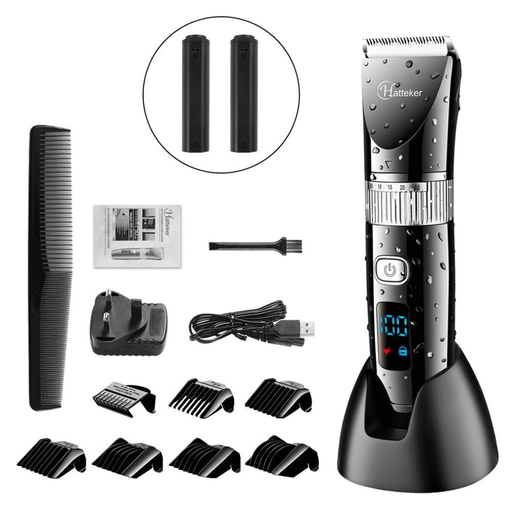 Hatteker Professional Hair Clipper Cordless Clippers Hair Trimmer