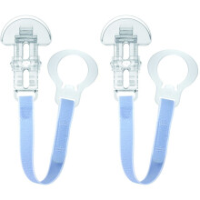 MAM Soother Clip - Pack of 2, Grey