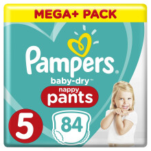 Pampers Baby Dry Pants with Air Ducts 84 (Size 5)