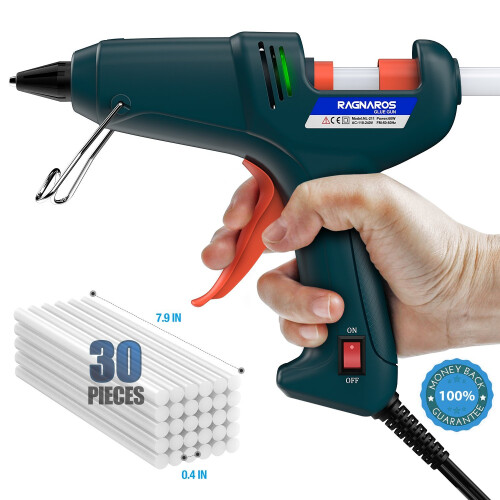 Hot Glue Gun, RAGNAROS 60W Thermostat Hot Melt Glue Gun on OnBuy