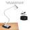 CeSunlight Klem Bureaulamp, Clip op Leeslamp, 3000-6500K(Wit) 6