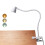 CeSunlight Klem Bureaulamp, Clip op Leeslamp, 3000-6500K(Wit) 1
