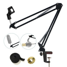 Tencro Professional Microphone Suspension Boom Scissor Arm Stand