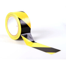 Black/Yellow Hazard Warning Tape - 33m x 50mm (2") - Marking Barrier Tape