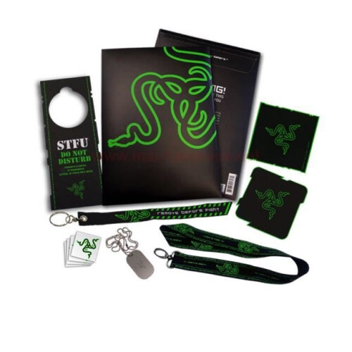 Razer Razer L33T Pack Gaming Accessory Bundle (Coaster,Lanyard,DogTag,Tattoos & more) 1