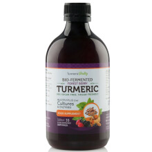Turmeric Bio-Fermented Curcumin with 6 Billion Probiotics - Liquid Formula, Digestive Enzymes, Black Pepper & Ginger | Turmeric