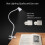 CeSunlight Klem Bureaulamp, Clip op Leeslamp, 3000-6500K(Wit) 3