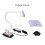 CeSunlight Klem Bureaulamp, Clip op Leeslamp, 3000-6500K(Wit) 9