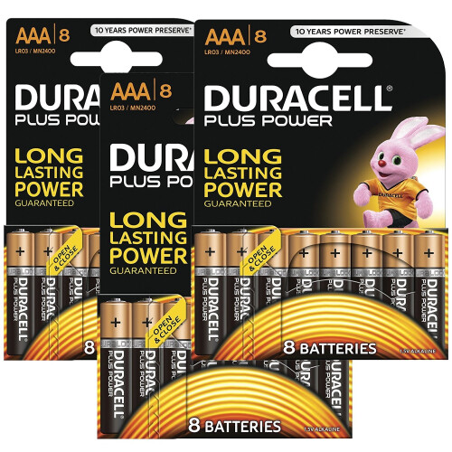 Duracell Duracell Plus Power Type AAA Alkaline Batteries, pack of 24