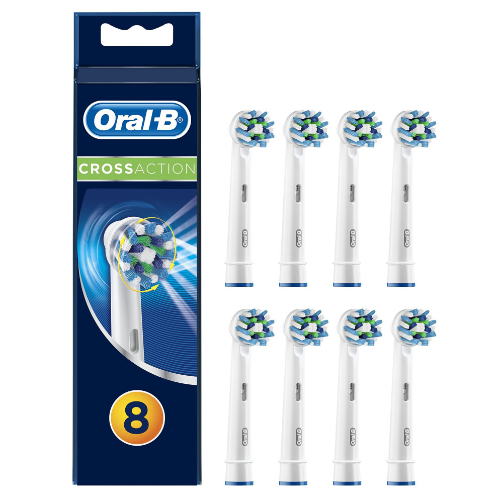 Oral-B Cross Action Toothbrush Heads, Pack of 8