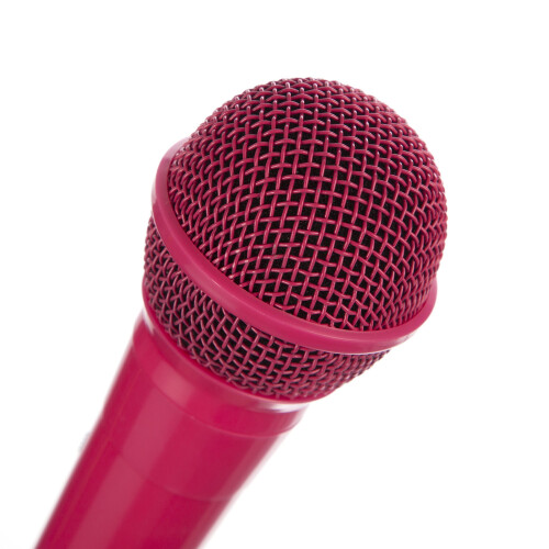 RockJam Wired Unidirectional Dynamic Microphone with 3 Metre Cord - Pink 1