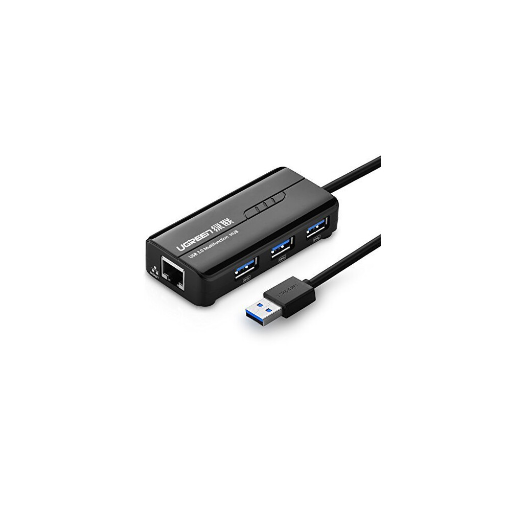 UGREEN Gigabit Ethernet USB 3 Port USB 3.0 Hub &RJ45 10/100/1000 Network Adapter