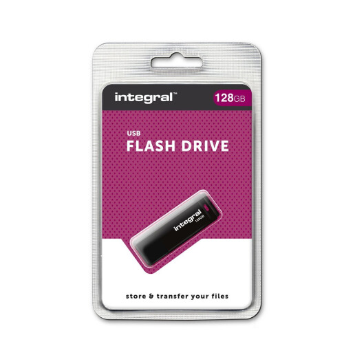 Pen Drive - INTEGRAL - 128 Go - USB 2.0 - Preto 2