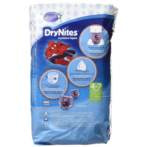 Huggies DryNites Pyjama Pants for Boys, Age 4-7 - 10 Pants Total 2