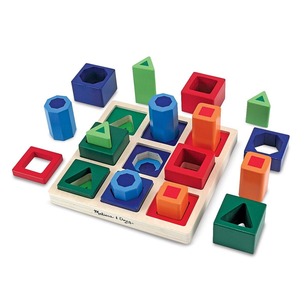 Melissa & Doug Shape Sequence Wooden Sorting Set and Educational Toy