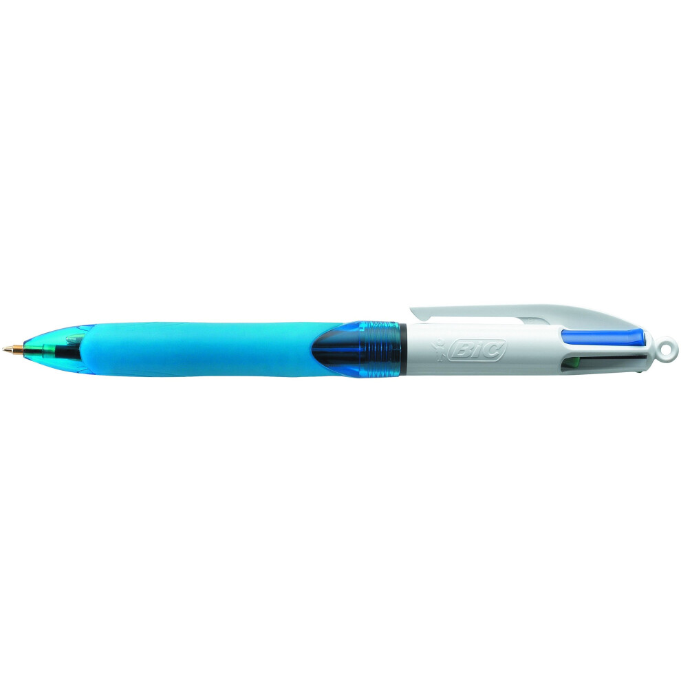 BIC 4 Colours Grip Ballpoint Pens 2+1 Pack