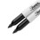 Sharpie Μαρκαδόροι Sharpie μόνιμοι, λεπτή μύτη - μαύρο, πακέτο των 2 2