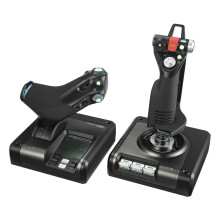 Joystick - Cableado - Logitech G - Panel de Control de Vuelo X52 Pro - Compatible con PC - Negro