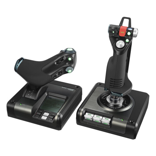 Logitech Joystick - Filaire - Logitech G - X52 Pro Flight Control Panel - Compatible PC - Noir