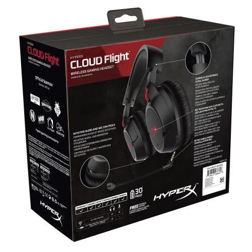 HyperX HyperX HX-HSCF-BK/EM Cloud Flight Wireless Gaming Headset for PC/PS4 2