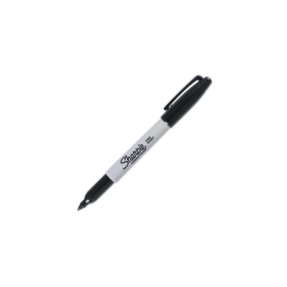 Sharpie Fine Permanent Marker Pen Black S0810980 (3 Pack)