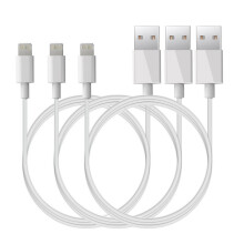 3pk Lightning to USB Cable - White