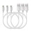 3pk Lightning to USB Cable - White 1