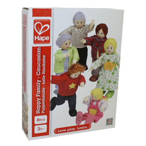 Hape HAP-E3500 Happy Family-Caucasian - Multicolor 1