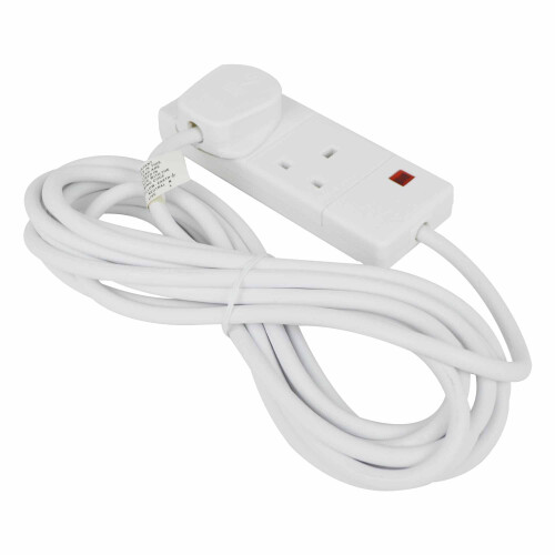 Status Status S2W6MS8 2-Way Extension Socket with Neon Indicator
