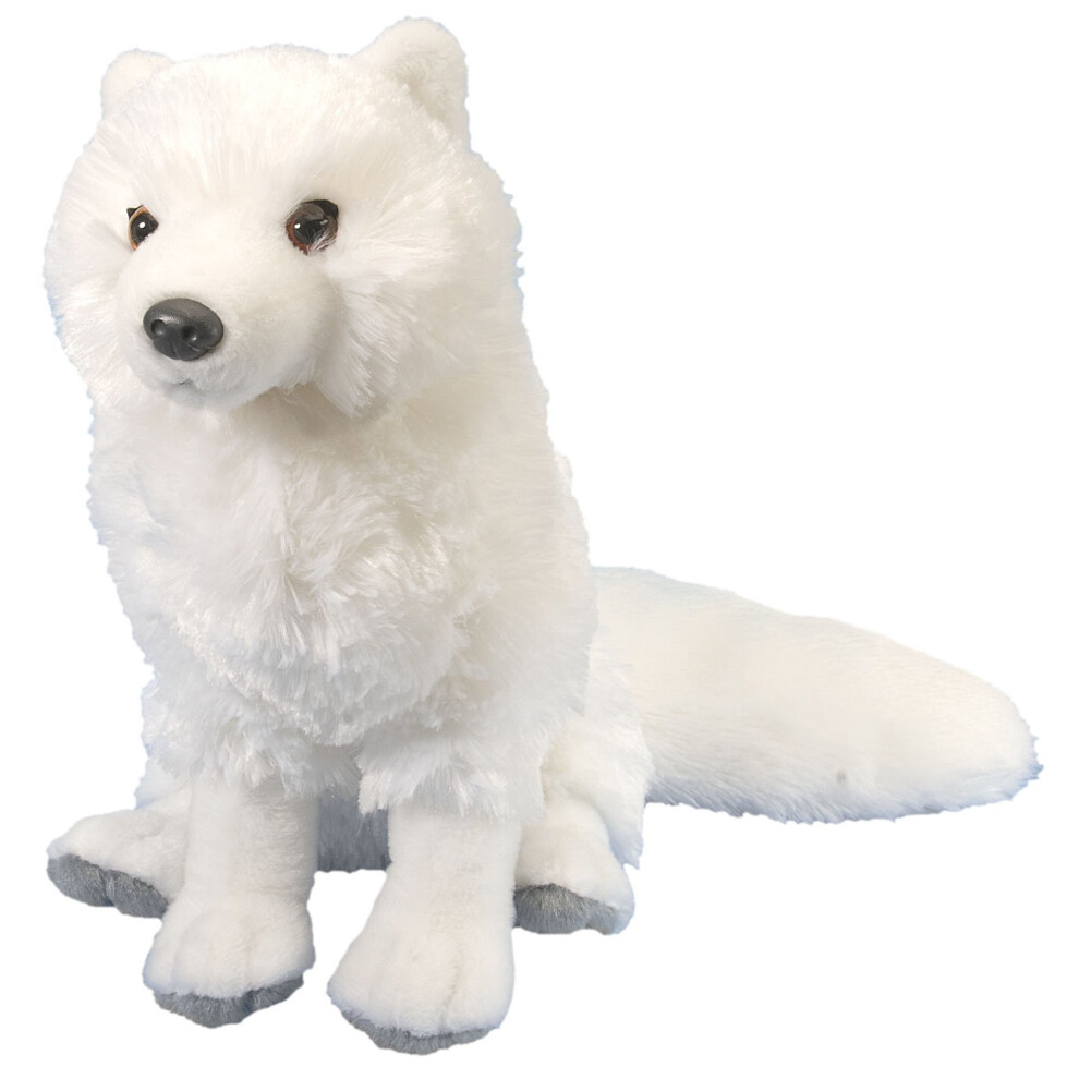 Wild Republic Arctic Fox Plush Soft Toy, Cuddlekins Cuddly Toys, Gifts for Kids 30 cm