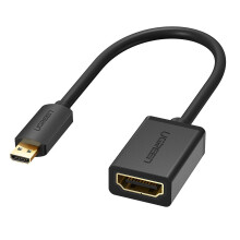 Micro HDMI to HDMI, Support 4K, 3D, Golden Plated Connectors for Smart Phones