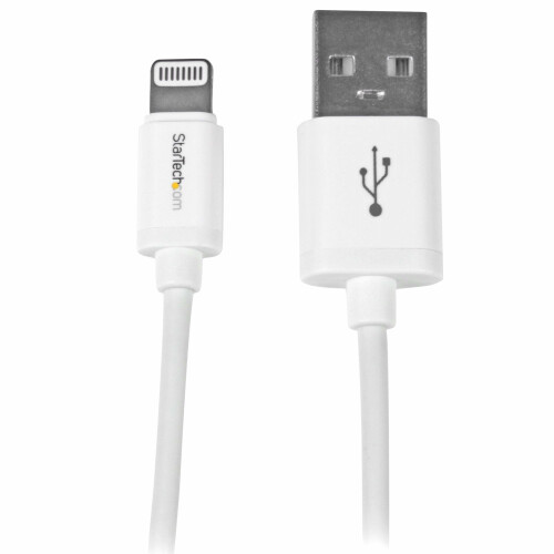 StarTech.com StarTech.com 1m (3ft) White Apple® 8-pin Lightning Connector to USB Cable for iPhone / iPod / iPad - Charge and Sync Cable - 1 meter