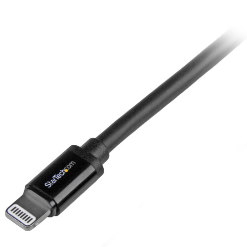 StarTech.com StarTech.com 2m (6ft) Long Black Apple® 8-pin Lightning Connector to USB Cable for iPhone / iPod / iPad - Charge and Sync Cable 2