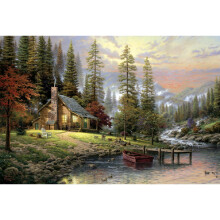 Schmidt Spiele 58455 "Thomas Kinkade-A Peaceful Retreat Puzzle (500-Piece) - Board Game